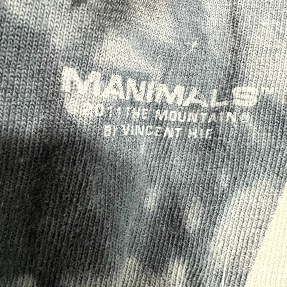 The Mountain T-Shirt Manimals Eagle Pilot Tie Dye Mens L Blue Animals Patriotic - Picture 5 of 7